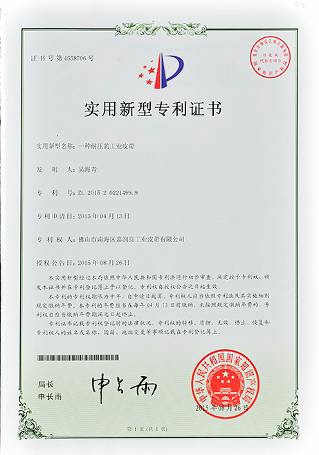 艾(ài)瑪森實用新型專利(lì)證書 91官网實用新型專利證書