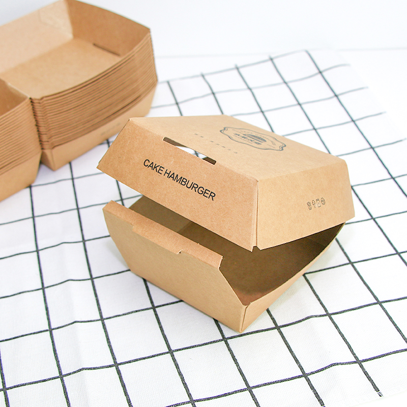 牛皮紙(zhǐ)漢堡盒